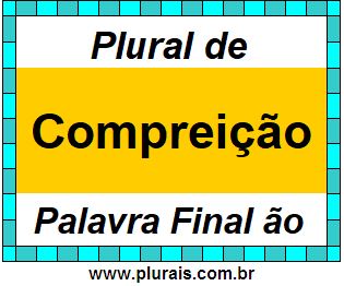 Plural de Compreição