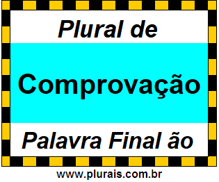 Plural de Comprovação