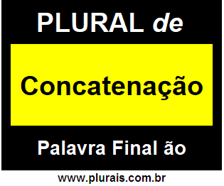 Plural de Concatenação