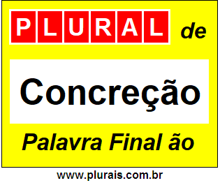 Plural de Concreção