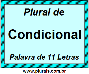 Plural de Condicional