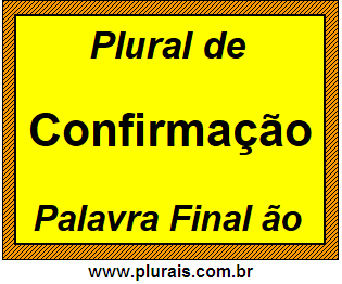 Plural de Confirmação