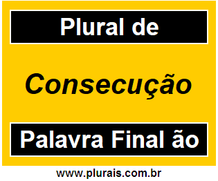 Plural de Consecução