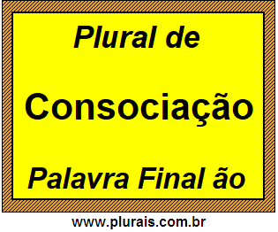 Plural de Consociação