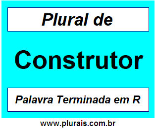 Plural de Construtor