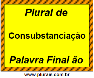 Plural de Consubstanciação