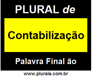 Plural de Contabilização