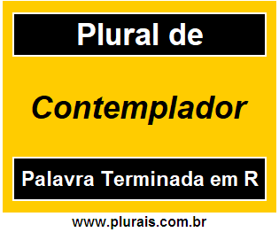 Plural de Contemplador