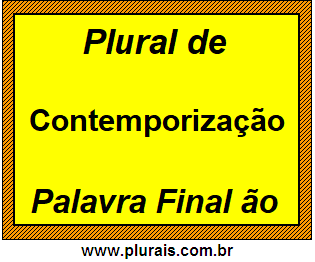 Plural de Contemporização