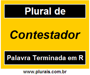 Plural de Contestador