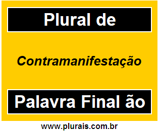 Plural de Contramanifestação