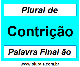 Plural de Contrição