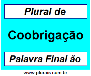 Plural de Coobrigação