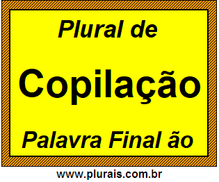 Plural de Copilação