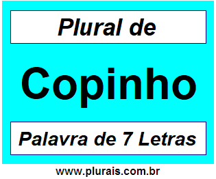 Plural de Copinho