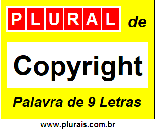 Plural de Copyright