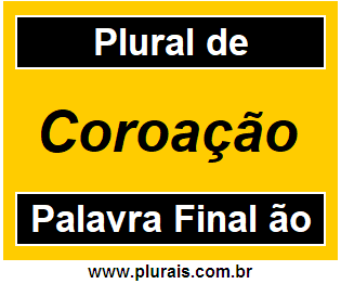 Plural de Coroação