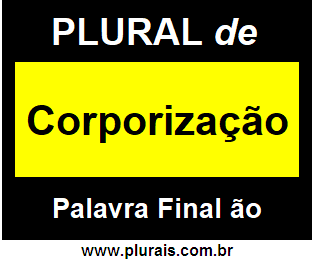 Plural de Corporização