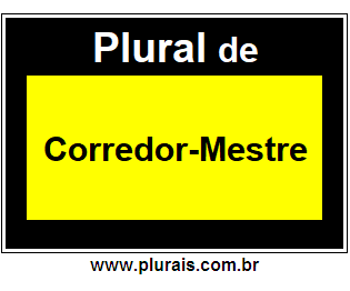 Plural de Corredor-Mestre