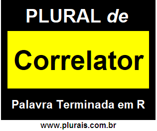 Plural de Correlator