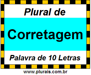 Plural de Corretagem