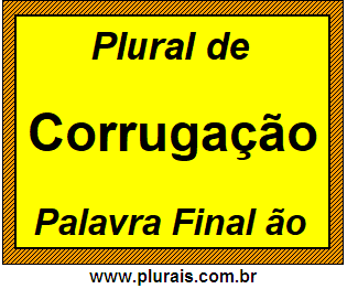 Plural de Corrugação