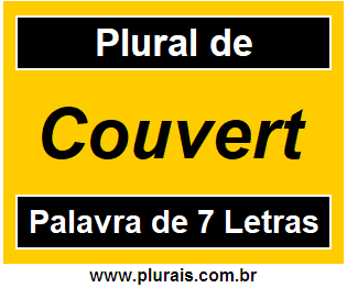 Plural de Couvert