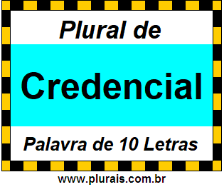 Plural de Credencial