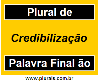 Plural de Credibilização