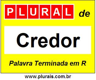 Plural de Credor