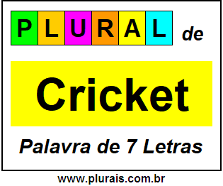 Plural de Cricket