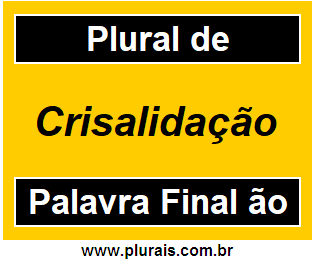 Plural de Crisalidação