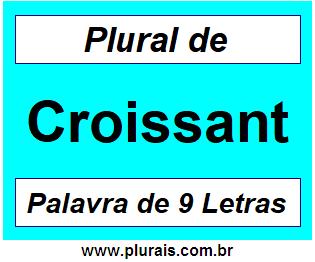 Plural de Croissant