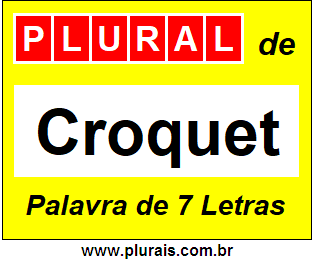 Plural de Croquet