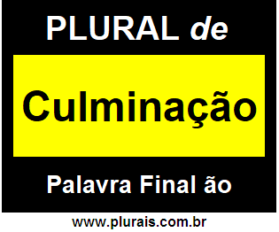 Plural de Culminação