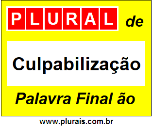 Plural de Culpabilização