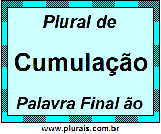 Plural de Cumulação