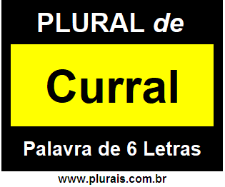 Plural de Curral