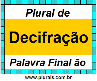 Plural de Decifração