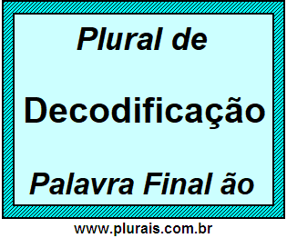 Plural de Decodificação