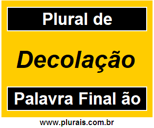 Plural de Decolação