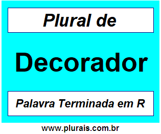 Plural de Decorador