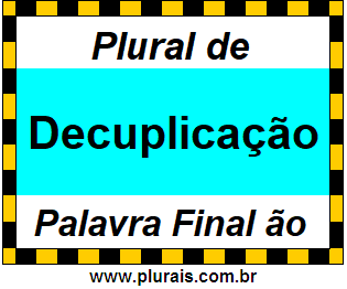 Plural de Decuplicação