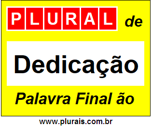 Plural de Dedicação