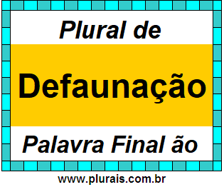 Plural de Defaunação