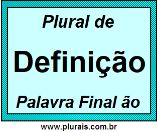 Plural de Definição