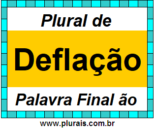 Plural de Deflação