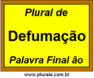 Plural de Defumação