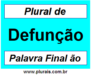 Plural de Defunção