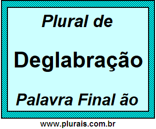 Plural de Deglabração